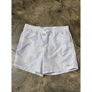 Bather Swim Trunks Mens Large Purple Paisley Lined Beach Summer Preppy